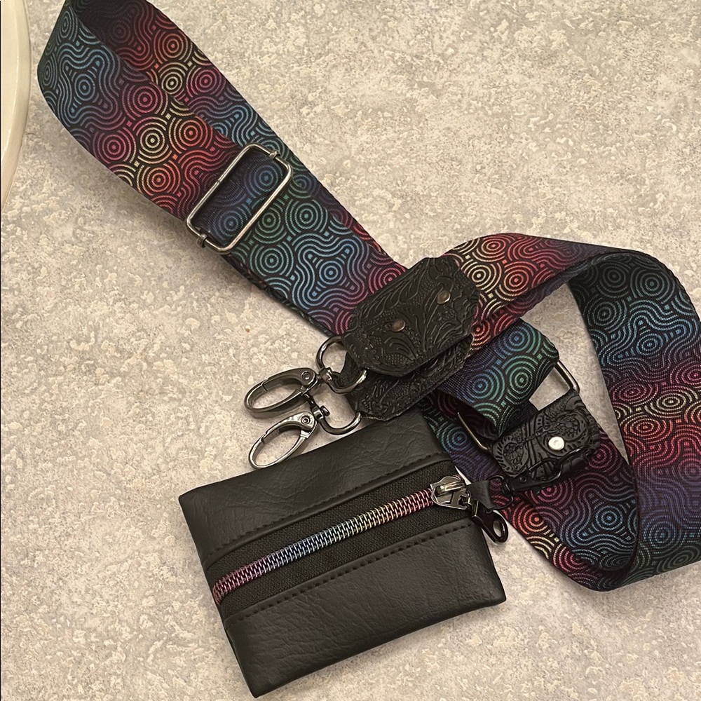 Colorful Strap with Black Pouch